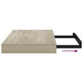vidaXL Plávajúce nástenné police 2 ks, dubové 40x23,5x3,8 cm, MDF