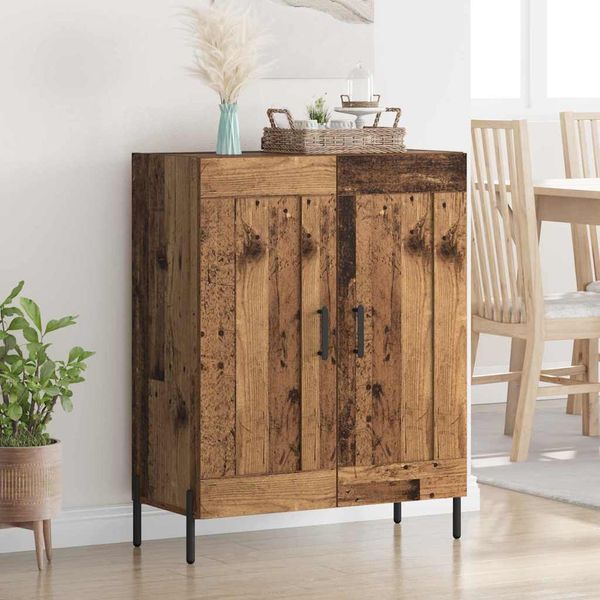vidaXL Servírovacia skriňa Staré drevo 69,5 x 34 x 90 cm