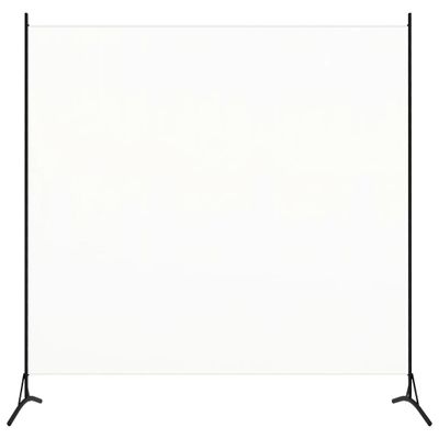 vidaXL 1-panelový paraván biely 175x180 cm látka