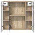 vidaXL Kúpeľňová zrkadlová skrinka Sonoma dub 63,5 x 15,5 x 60,5 cm