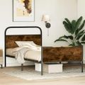vidaXL Posteľný rám bez matraca 90x200 cm dub sonoma kompozitné drevo
