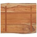 vidaXL Stolová doska 70x60x2,5 cm obdĺžnik masívna akácia živá hrana