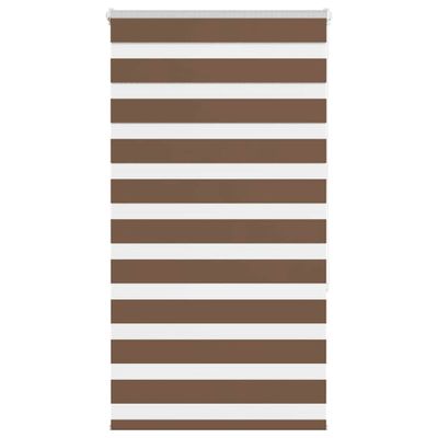 vidaXL Zebra roleta hnedá 85x150 cm šírka látky 80,9 cm polyester