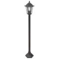 vidaXL Záhradné stĺpové lampy 6 ks E27 110 cm hliníkové bronzové