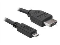 HDMI kábel - HDMI s pinmi (male) do 19-pinového micro HDMI typu D s pinmi (male) - 3 m