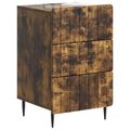 vidaXL Nočný stolík Dymový dub 43x 41 x 68 cm Kompozitné drevo