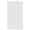 vidaXL Stôl biely 120x42x76 cm kompozitné drevo
