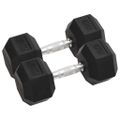 vidaXL Jednoručné činky 2 ks 10 kg celkové liatina