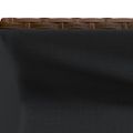 vidaXL Záhradné kvetináče s policou 2ks hnedé 70x28x70 cm polyratan