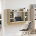 vidaXL Nástenný stolík dub sonoma 105x48x75 cm kompozitné drevo