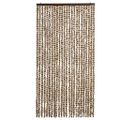 vidaXL Záves proti hmyzu, béžový a hnedý 100x220 cm, ženilka
