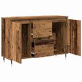 vidaXL Servírovacia skriňa Staré drevo 101,5 x 35 x 70 cm