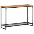 vidaXL Konzolový stolík 110x35x75 cm, akáciový masív