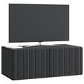 vidaXL Nástenná TV skrinka 78,5 x 41 x 30 cm Čierna Kompozitné drevo