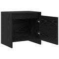 vidaXL Nočný stolík Čierny dub 45 x 34 x 44,5 cm Kompozitné drevo
