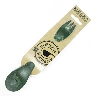Kupilka S12K Spork Green vidlička + lyžička 20,5 cm, zelená