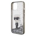 Karl Lagerfeld case for iPhone 15 6,1" KLHCP15SLKKNSK priehľadná hardcase Liquid Glitter Ikonik