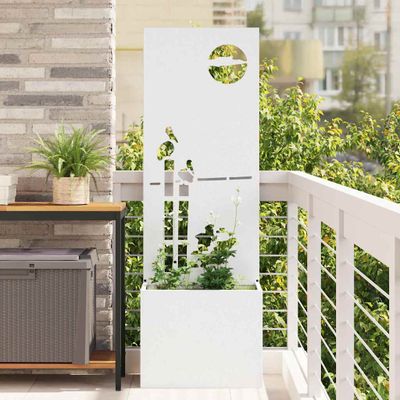 vidaXL Záhradná clona na súkromie Rezací Biela 50 x 150 cm