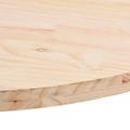vidaXL Stolová doska 110x55x2,5 cm masívne borovicové drevo oválny tvar