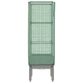 vidaXL Záhon s krytom na skleník ratanový vzhľad 40x40x140 cm