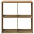 vidaXL Rozdeľovacia knižnica dub artisan 69,5x29x69,5 cm kompoz. drevo