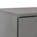 vidaXL Komoda sivá 107x35x80,5 cm vysokolesklá