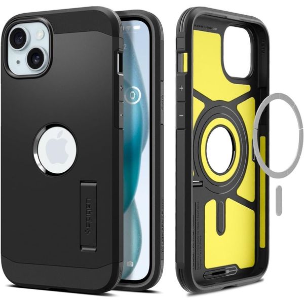 Spigen Tough Armor Mag Magsafe puzdro pre iPhone 15 6,1" čierne