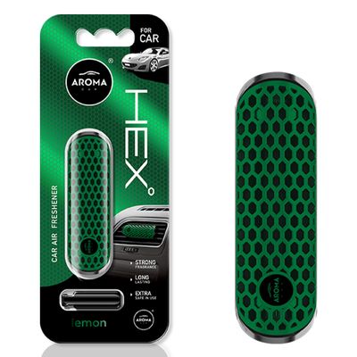Osvěžovače vzduchu AROMA FANCY SHAPES POLYMER HEX Lemon