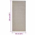 vidaXL Koberec prírodný sisal 66x150 cm pieskový