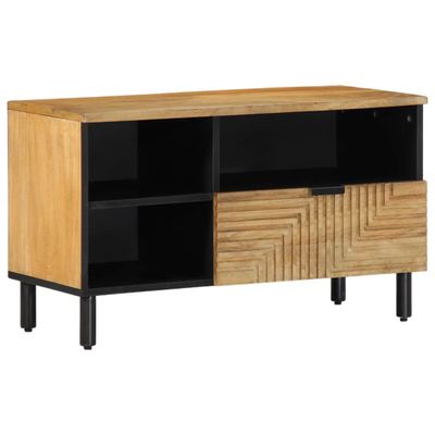 VidaXL TV skrinka Hnedá 80x33x46 cm Masívne drevo Mango
