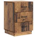 vidaXL Nočný stolík Staré drevo 43 x 41 x 63,5 cm Kompozitné drevo