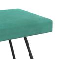 vidaXL lavička Tyrkysová 110 x 40 x 45 cm Zamat
