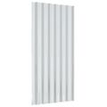 vidaXL Strešné panely 12 ks pozinkovaná oceľ sivá 80x36 cm