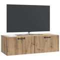 vidaXL Nástenná TV skrinka 98 x 41 x 30 cm Dub artisan