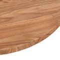 vidaXL Okrúhla stolová doska bledohnedá Ø40x1,5cm ošetrený masívny dub