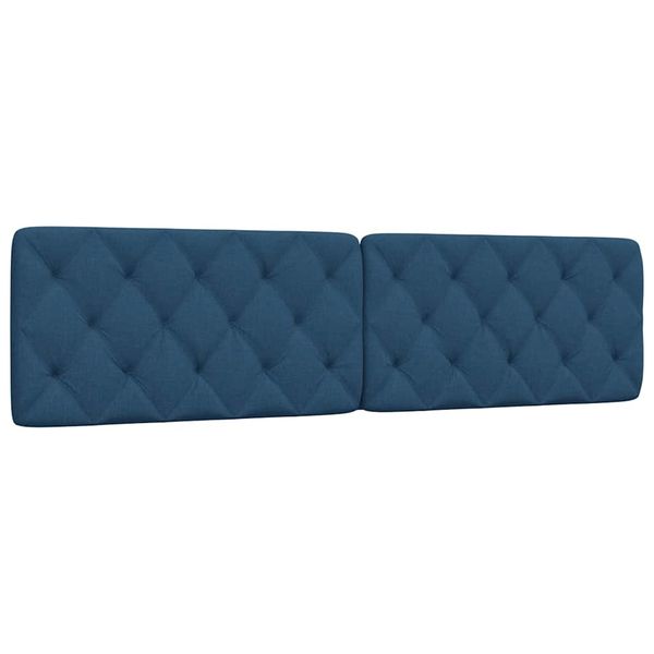 vidaXL Vankúš na čelo postele modrý 200 cm látka