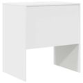 vidaXL Stôl Biela 70 x 50 x 76 cm
