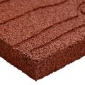 vidaXL Kameň na schodíky 6 ks Červená 60,5 x 25 x 2 cm Guma