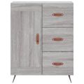 vidaXL Vysoká skrinka sivý dub sonoma 69,5x34x180 cm spracované drevo