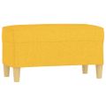 vidaXL Lavička bledožltá 70x35x41 cm látka