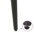 vidaXL Nohy ku konzolovému stolíku, kužeľovitý tvar, 4 ks, antracitové, 72-73 cm, oceľové