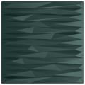 vidaXL Nástenné panely 48 ks 50 x 50 cm Stone Zelený XPS Pena