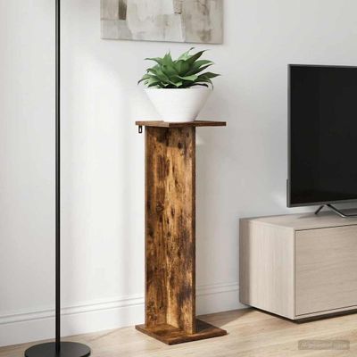 vidaXL Stojan na rastliny 2 pcs Údený Dub 25 x 25,5 x 80,5 cm