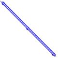 Akváriová LED lampa s bublinami RGB 94 cm