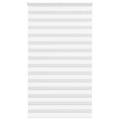 vidaXL Zebra roleta biela 120x230 cm šírka látky 115,9cm polyester