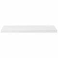 vidaXL Plávajúce nástenné police 4 ks, lesklé biele 90x23,5x3,8cm, MDF