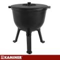 Litinový kotlík smaltovaný 10 l so stojanom Kaminer 27376 Litinový kotlík smaltovaný 10 l se stojanem Kaminer 27376