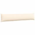 vidaXL Vankúše na pohovku 2 pcs Krémová 200 x 40 cm Kordúrová tkanina