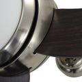 vidaXL Ozdobný stropný ventilátor s osvetlením, 128 cm, hnedý