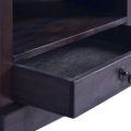 vidaXL Rohová TV skrinka 80x40x49 cm bledočierna mahagónové drevo